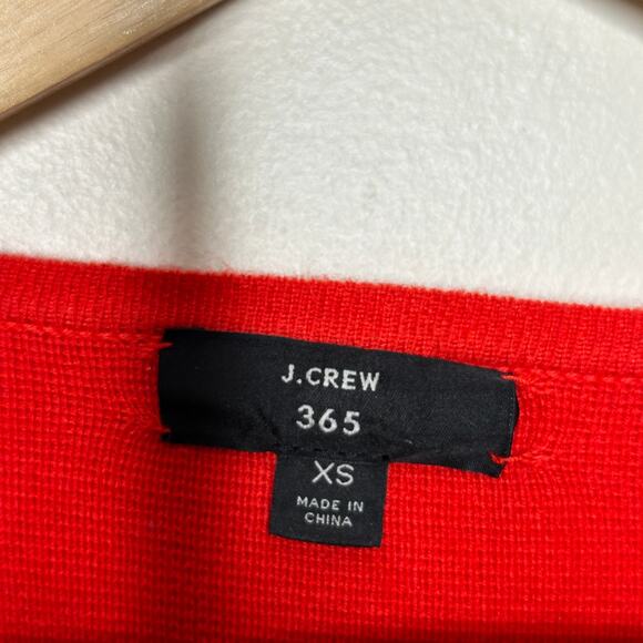 J. CREW Juliette Collarless Sweater Blazer Cardi Merino Wool Cherry Red {3L49} - Picture 5 of 7